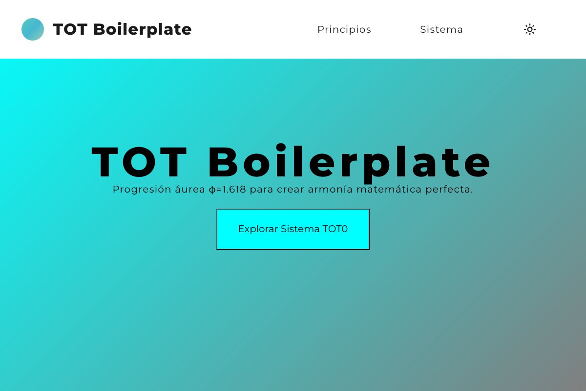 TOT0 Matrix - Layout Maestro Evolutivo